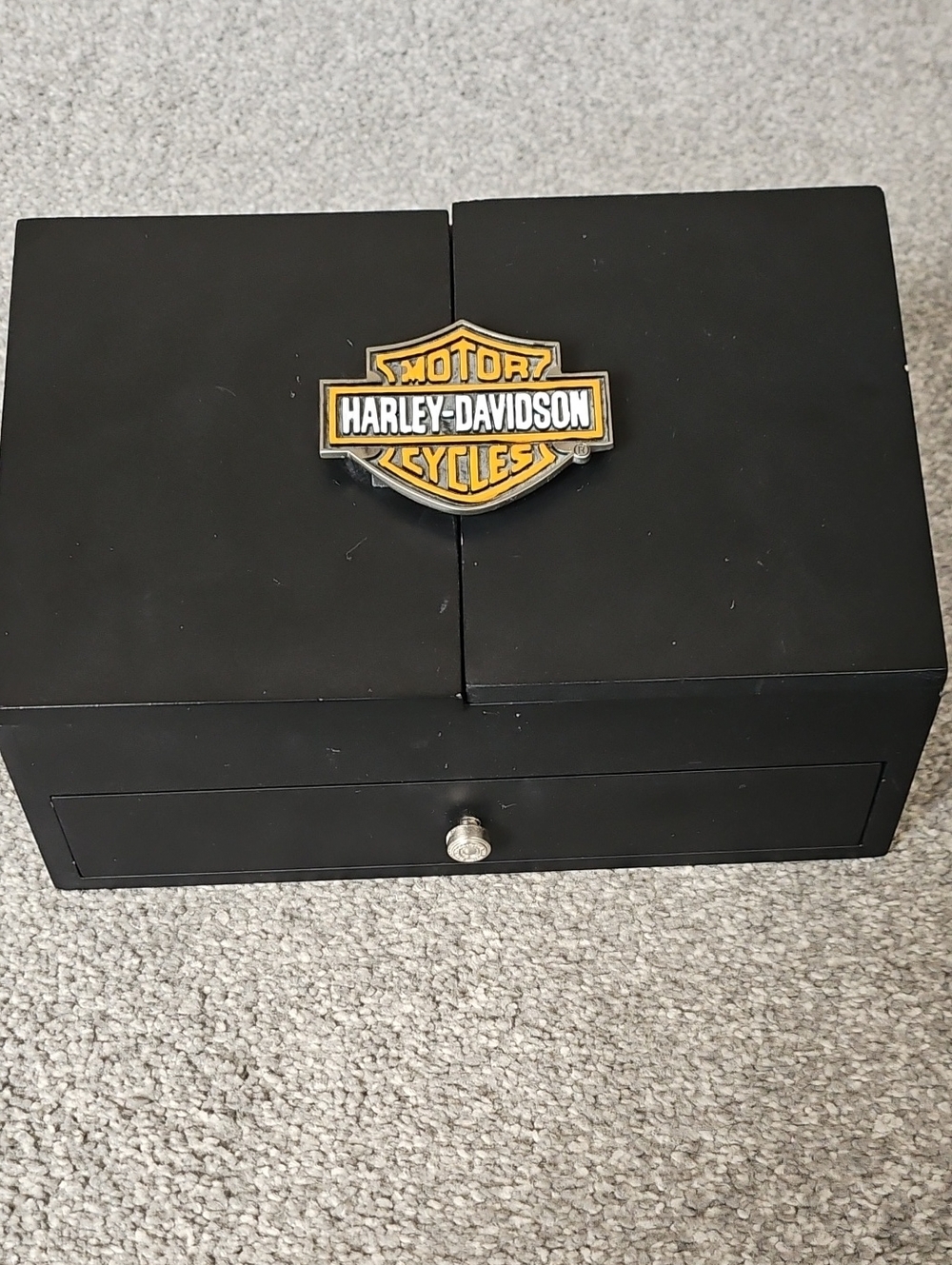 Harley-Davidson Motorcycle Storage Box in Black